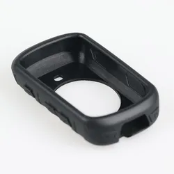 Silicone Bicycle GPS Computer Protective Case with Removable Screen Protector (Black)