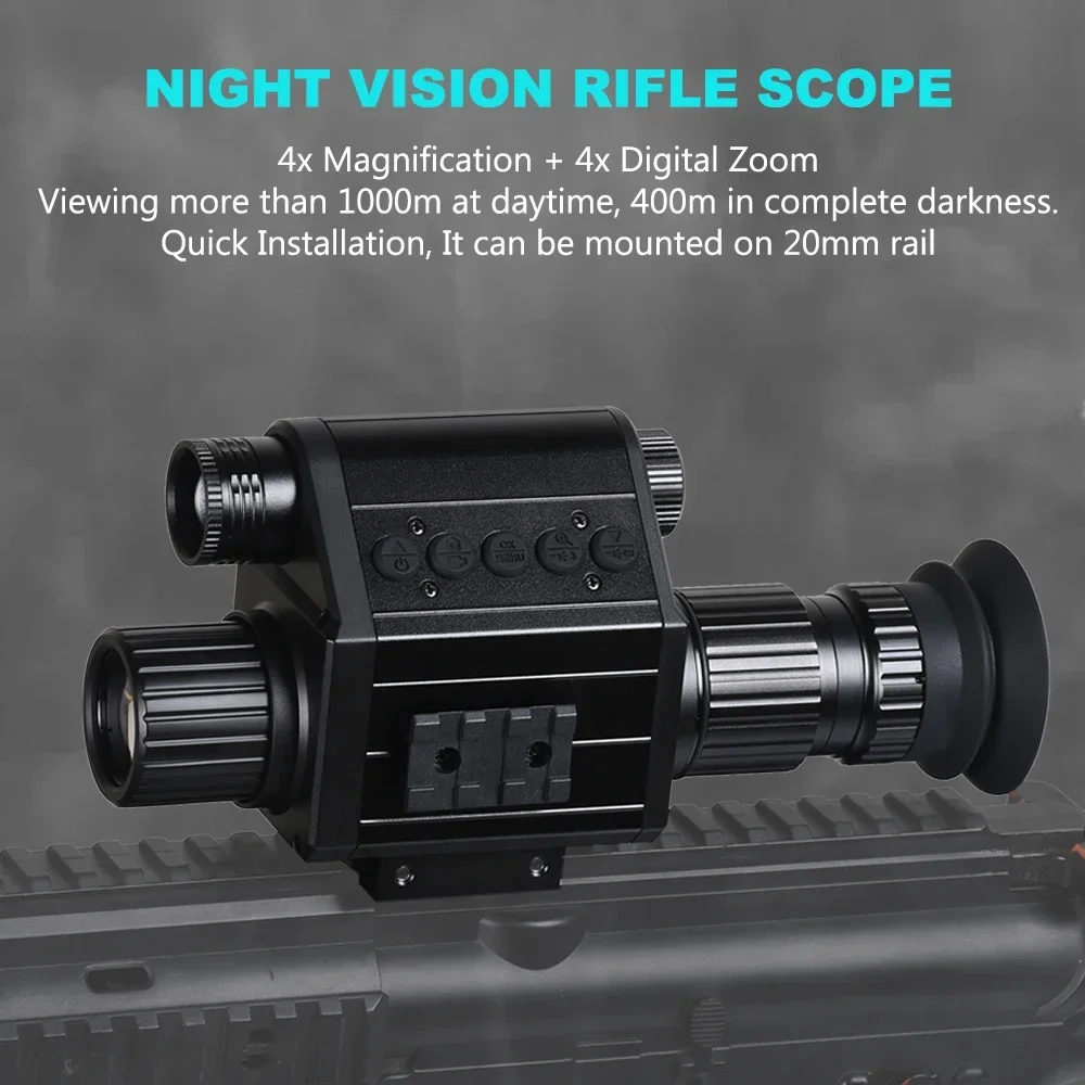 Digital Night Vision Riflescopes Infrared Optics Sight Monocular HD 1080P Video Photo Recording Hunting Camera M5