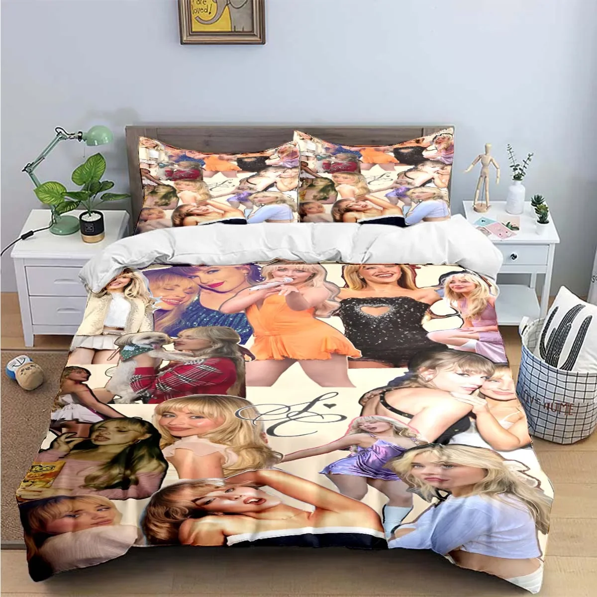 Hot Pop Female Singer S-Sabrina Bedding Sets Bed Supplies Set Duvet Cover Bed Comforter Set Bedding Set Luxury Gift