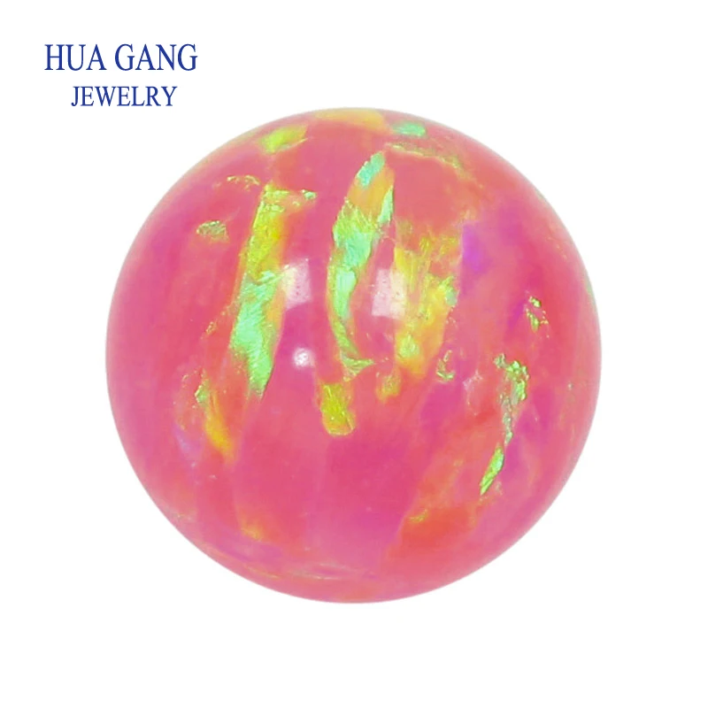 Opale Sintetico Op05 Colore Blu Sintetico Mezzo Foro Completamente Forato Palla Rotonda Opale Perline Opale Sintetico All'Ingrosso