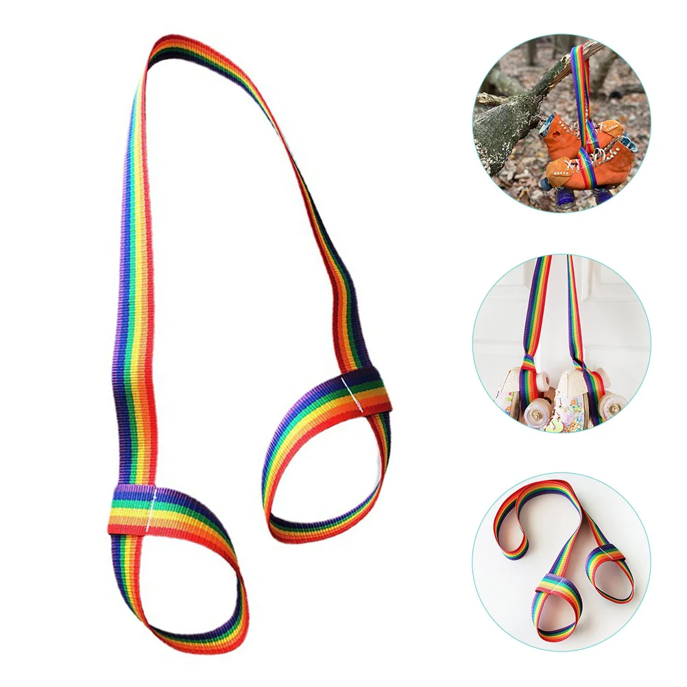 2 Pcs Ski Boot Straps Roller Skate Leash Skating Accessories on Skates Fixing Portable Shoelace