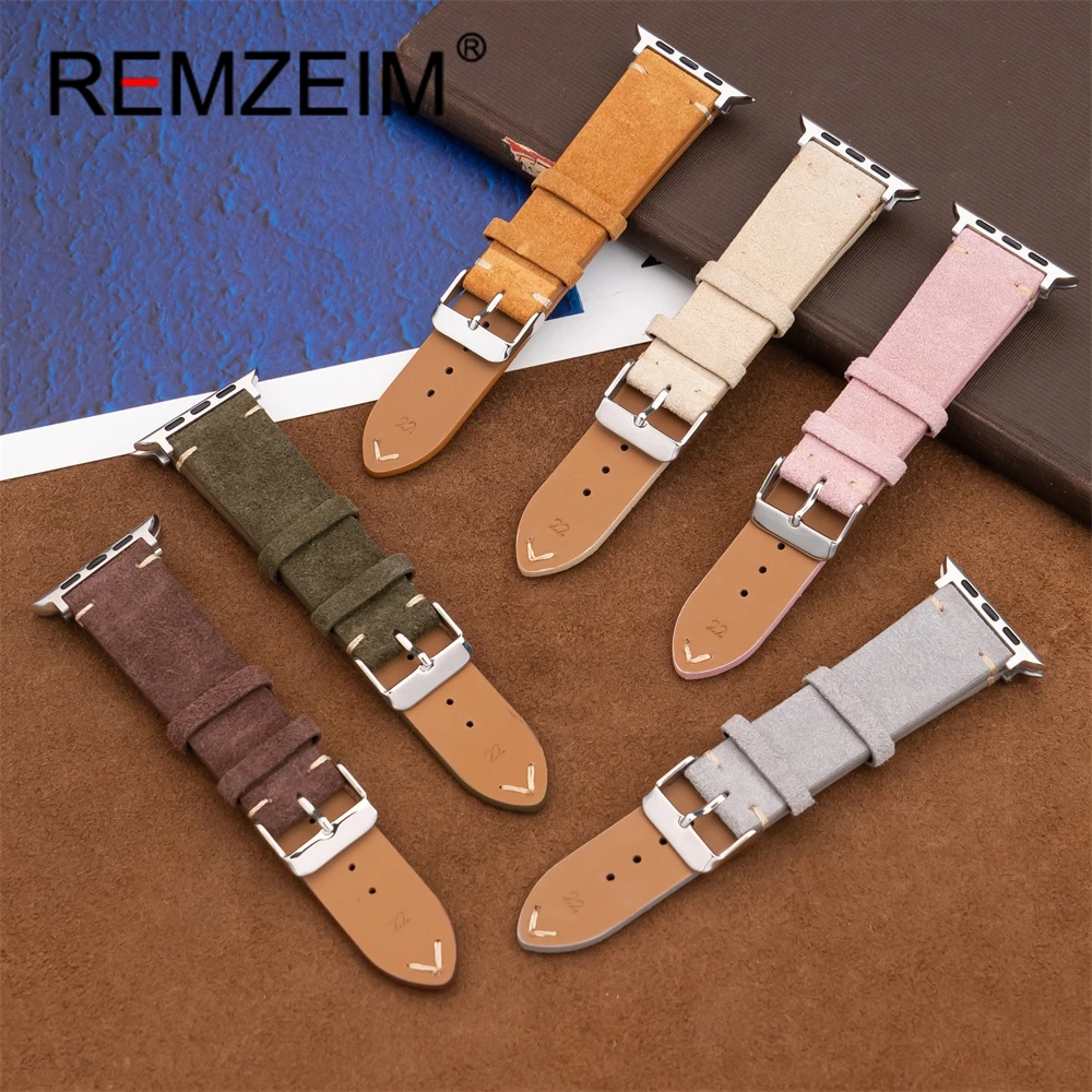Premium Suede Strap for Smartwatch Wristbands