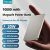 For Magsafe Power Bank 10000mAh 15W Wireless 20W PD Fast Charging Ultra-Thin Titanium Portable Charger for iPhone 16 Samsung S25 1