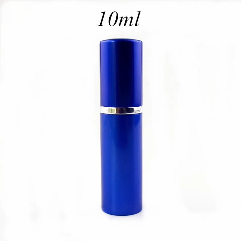 Compact Refillable Perfume Spray Bottle with Aluminum Case, 5ml - 10ml Capacity