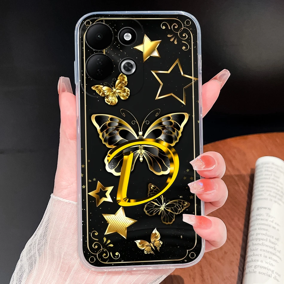 Couple Love Letters Soft Clear Silicone Phone Case - Full Protection & Anti-Slip Bumper