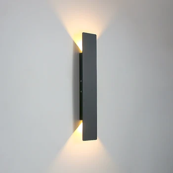 LED 벽 램프 직사각형 침실 침대 옆 벽 조명, 현대 미니멀리스트 실내 조명, 거실 장식 알루미늄