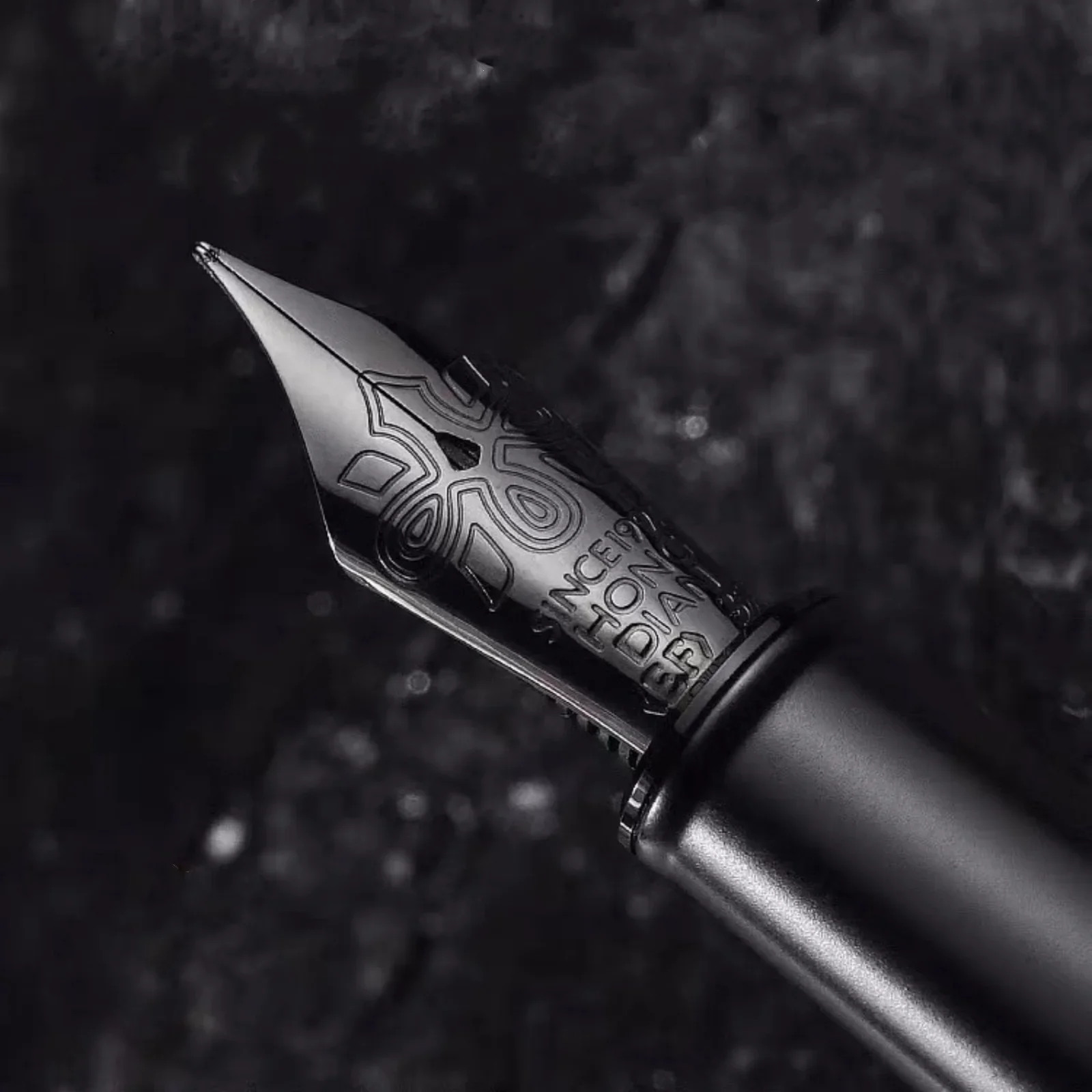 New Hongdian 1860 Max Forest Metal Fountain Pen Blue Nib EF/F Nib Beautiful Tree Texture Excellent Writing Business Office Pen fountain pen metal pen