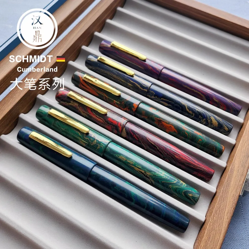 

Красивая Коллекция династии [Ming], чернильная ручка из твердого каучука [Ming], Шмидт № 6, высококачественная искусственная ручка, подарок для письма