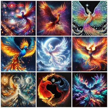 Huacan New Arrivals Diamond Painting Animal Full Diy Mosaic Phoenix Fantasy Art Gift Set Home Decor Rhinestone Pictures 1