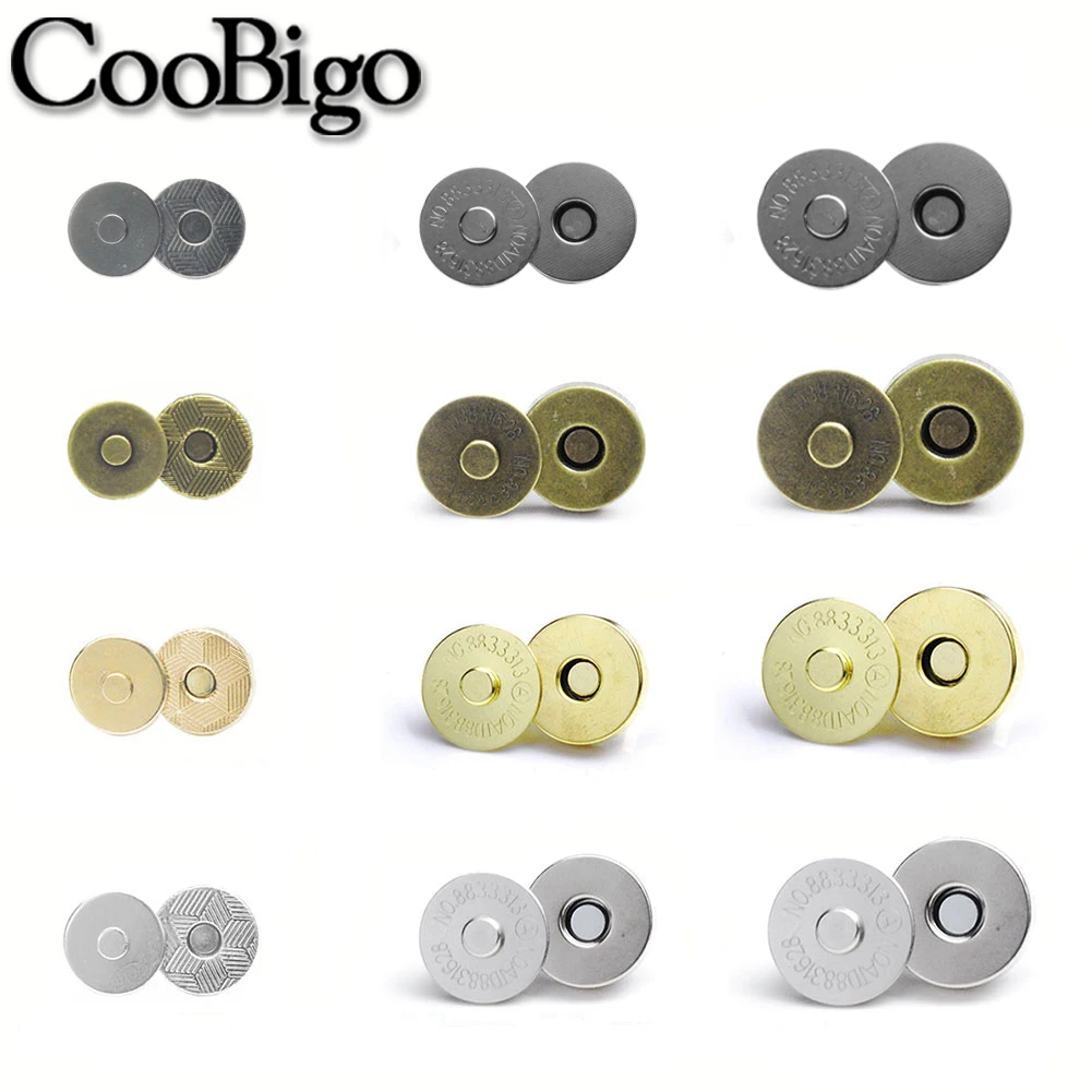 8 Sets Magnetic Button Clasps Snaps Fastener Clasps Magnetic Bag Clasps  Button Snaps for DIY Craft Sewing Purses, Bags, Clothes - AliExpress
