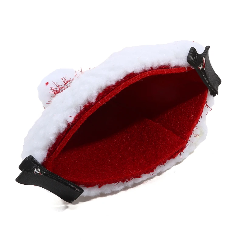 Christmas Santa Hat Hair Clip Accessories Glitter Bobby Pin for Girls Women Party Birthday Festival Support Baby Gifts