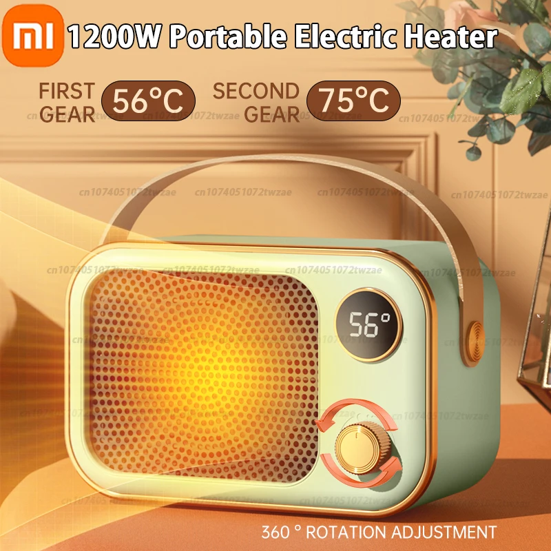 

Xiaomi 1200W Mini Electric Heater Desktop Warm Heating Fans for Home Office Air Blower Hand Foot Warmer Heater for Winter 220V