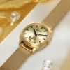 BERNY Railway Watch for Women Quartz Ladies Watch Simple Versatile Simple Dial Wristwatch Waterproof Leisure Watch for Women 4