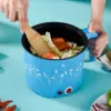 Electric Pots Household Portable Multipurpose Mini Ramen Cooker Noodles Cooker Mini Pot for Shabu Shabu Dumpling Fry Ramen Eggs 5