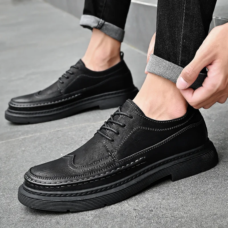 Scarpe casual in pelle da uomo Slip Comode in pelle Casual Trekking Walking Escursionismo leggero
_voghion.com