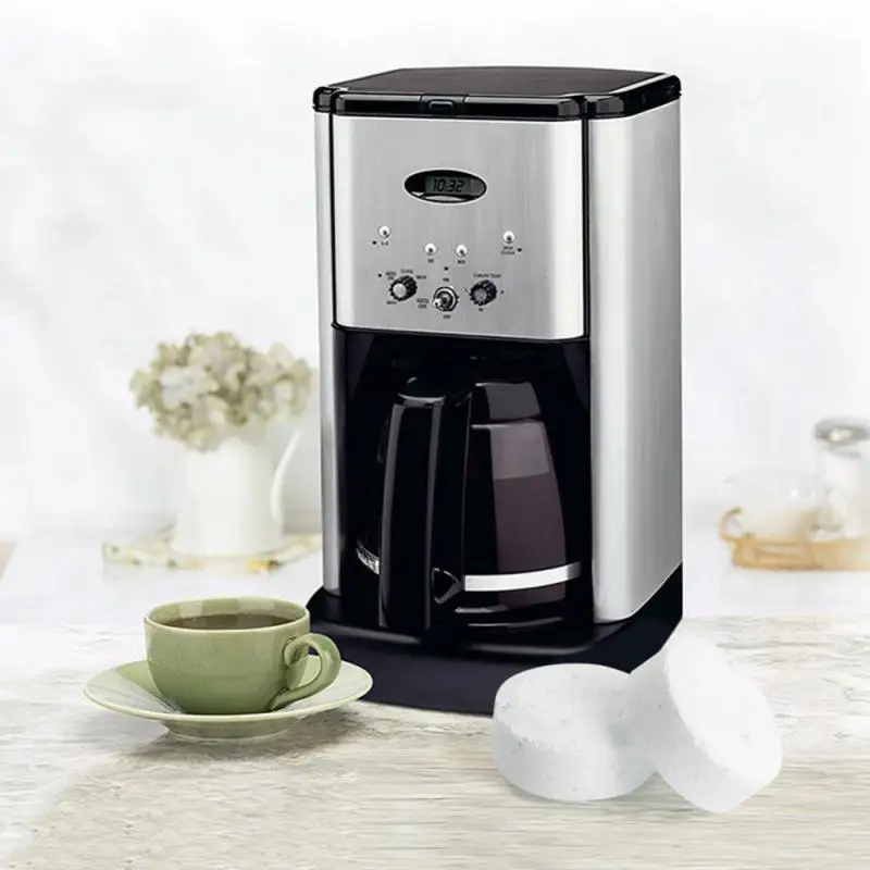 Cleaning Effervescent Tablets 10pcs Powerful Coffee Machine Cleaning Tablet Effervescent Descaling Agent Kitchen Coffee Tea Dirt Cleaning