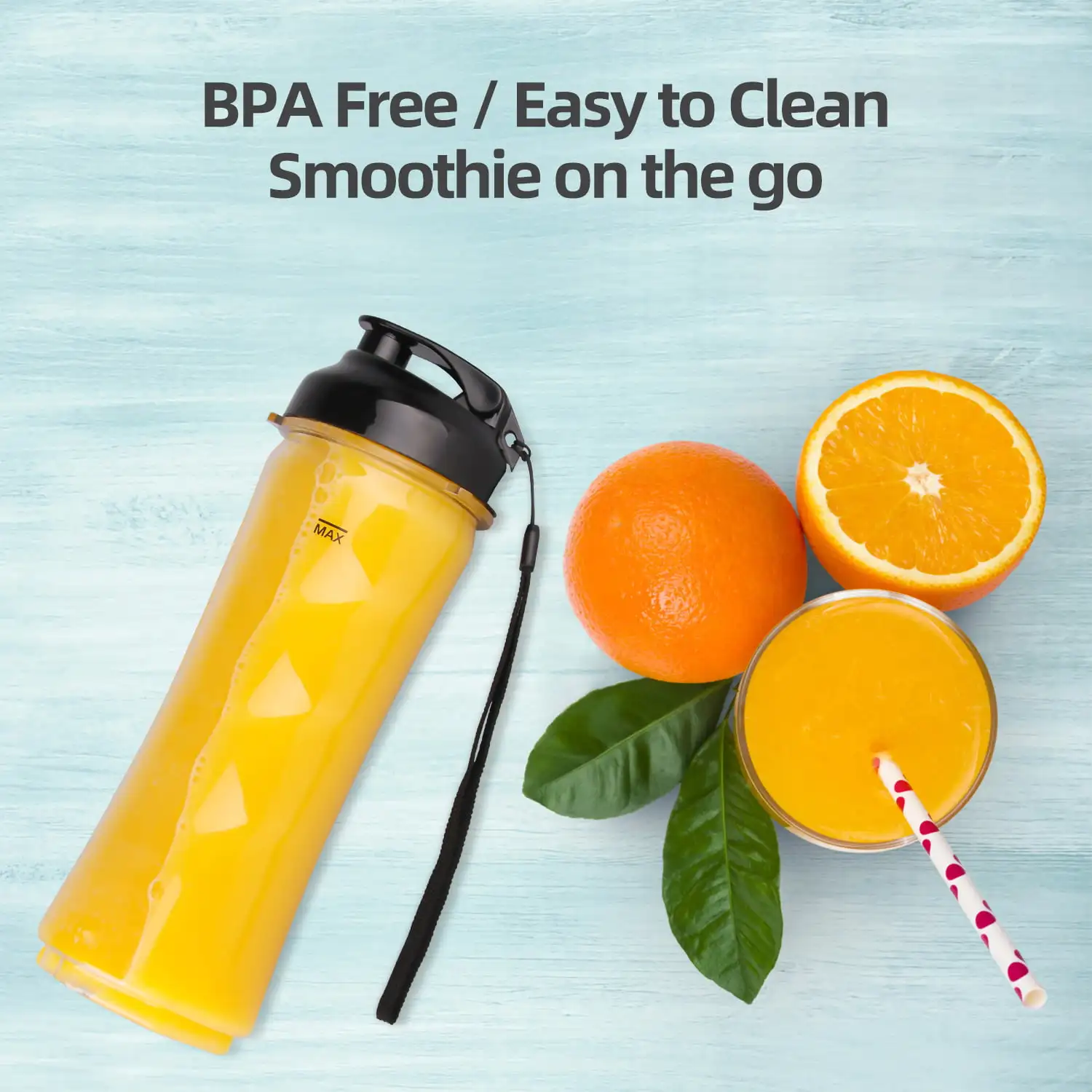 La Rêveuse Mixeur Blender avec 2 Bouteilles BPA-Free Portables de