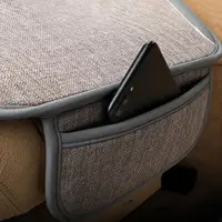 Car Breathable Flax Seat Cover Four Seasons Universal Front Seat Protector Cushion Auto Chair Protect Covers For Cars Interior 3