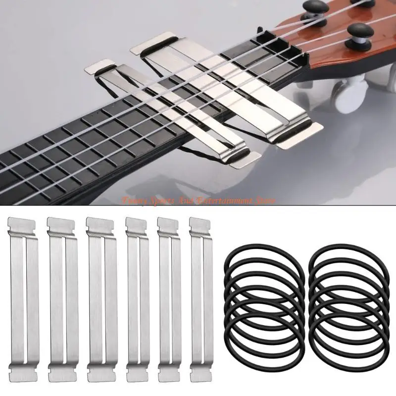 C4DE 3 Set Gitarren-Griffbrettschutz-Set, Edelstahl, Bassgitarre, Griffbrettschutz, Gitarrenbauer-Werkzeug-Sets – Detail 8
