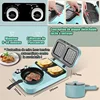 800W 4 In 1 Breakfast Making Machine 1500W Electric Sandwich Maker Multifunction Bread Maker Non-stick Pizza Frying Pan Toaster 2