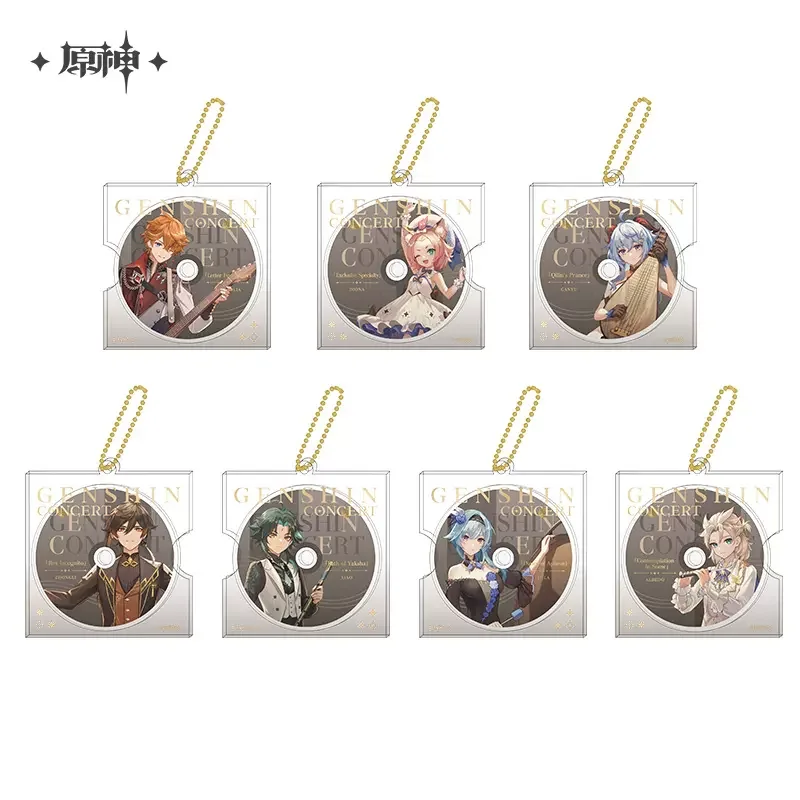 

In Stock Sunsyea Genshin Impact Official Merch miHoYo Original CSHZ Concert Series Pendant Keychain Xiao Tartaglia Ganyu Eula