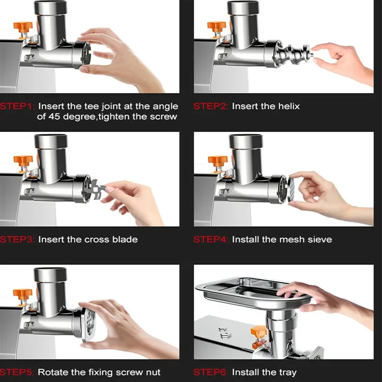 Pork Chopper BX-8 Small Electric Meat Grinder Forward-Reverse Switch Mincing Machine For Making Minced Beef 6