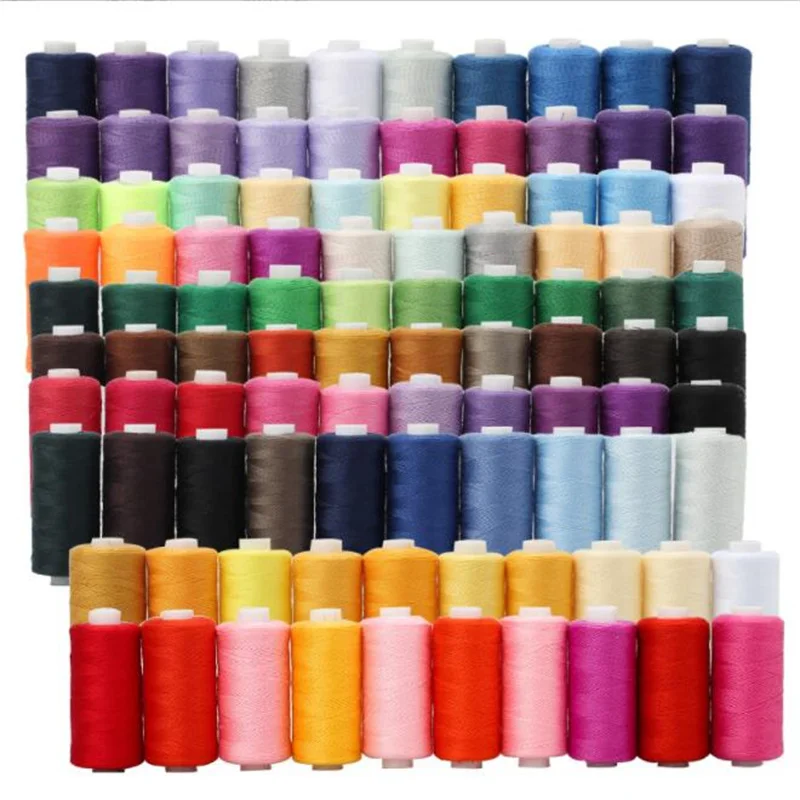 

10 Pieces 400 Yards/spool 40s/2 Polyester Yarn Sewing Thread Roll Machine Hand Embroidery Durable For Home Sewing Accessories