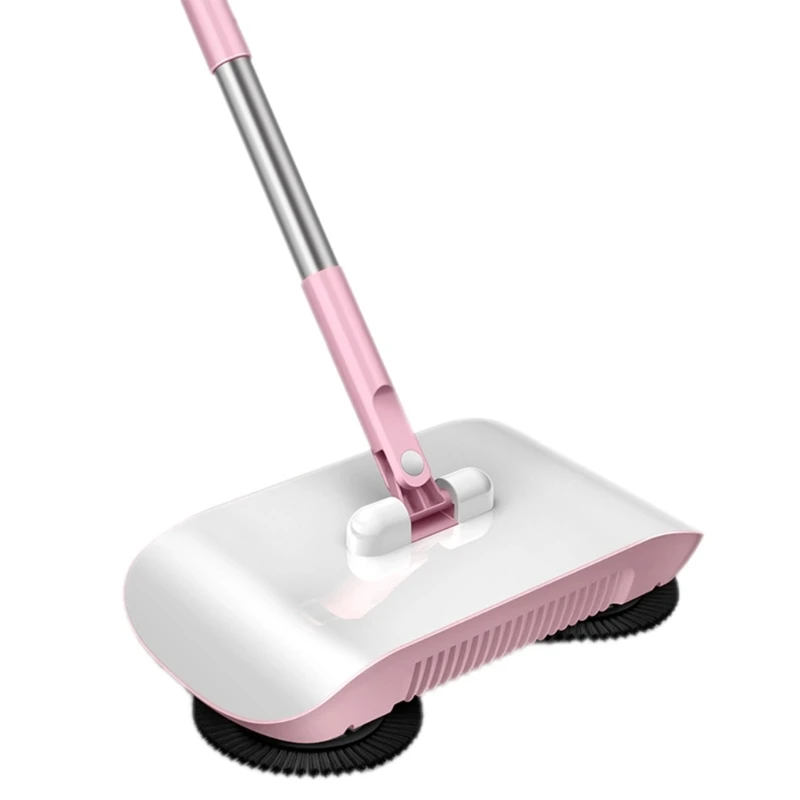 Manual Floor Sweeper, Portable Cleaning Tool, 2 in 1 Broom And Mop Hand Push Type Household Floor Cleaning Machine K92A