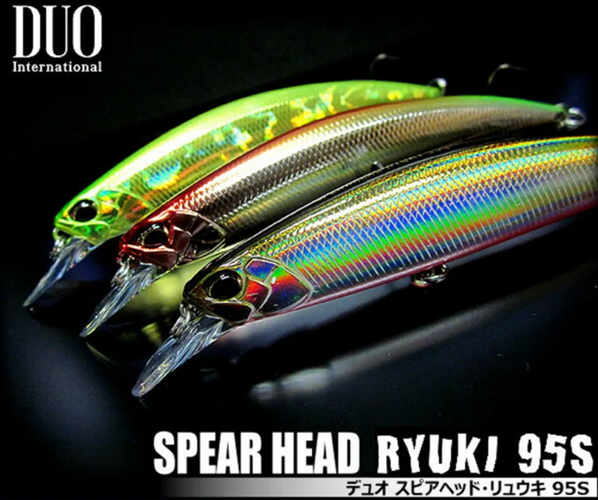 Giappone Importato Duo Spearhead Ryuki 95S 15 Grammi Di Esca Sommersa Minnow Punta Di Lancia Esercito Pesce Acciughe