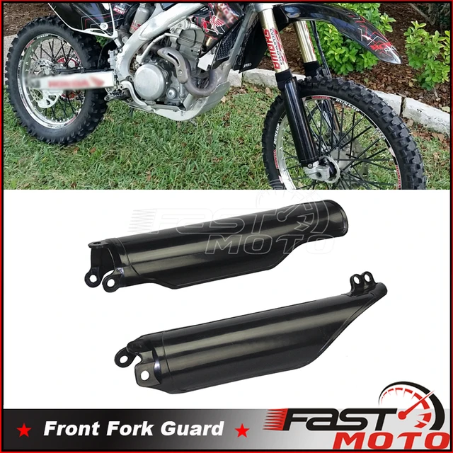 White Black Plastic Fork Guard Front Shock Absorbe Cover Protector For  Honda CR125 CR250 CR500 CRF250 CRF450 CRF 250 450 R X RX - AliExpress