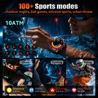 Nouvelle Montre Connectée TANK 2026 de 1,7 pouces, Durabilité Militaire, Batterie 1400 mAh, Appel HD, Étanchéité 10 ATM, Lampe Torche, Montre Sport pour Hommes 5