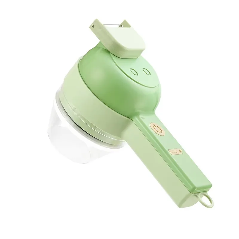 4 in 1 Handheld Electric Vegetable Cutter Wireless Chop Garlic Mash Minced Slice Onion Cutting Multifunctional Cooking Gadget
