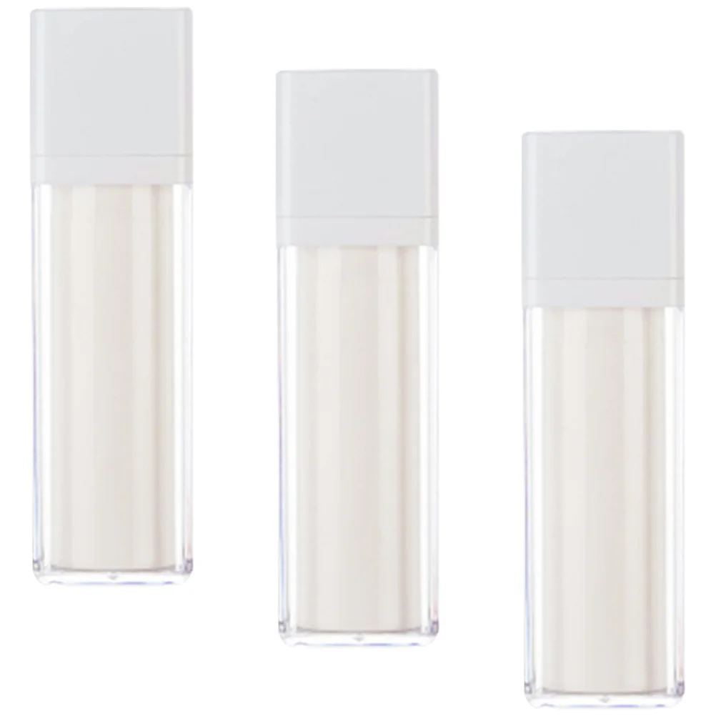 

3 Pcs Travel Soap Container Containers Lotion Pump Bottle Cream Vacuum Dispenser Plastic Sub Package