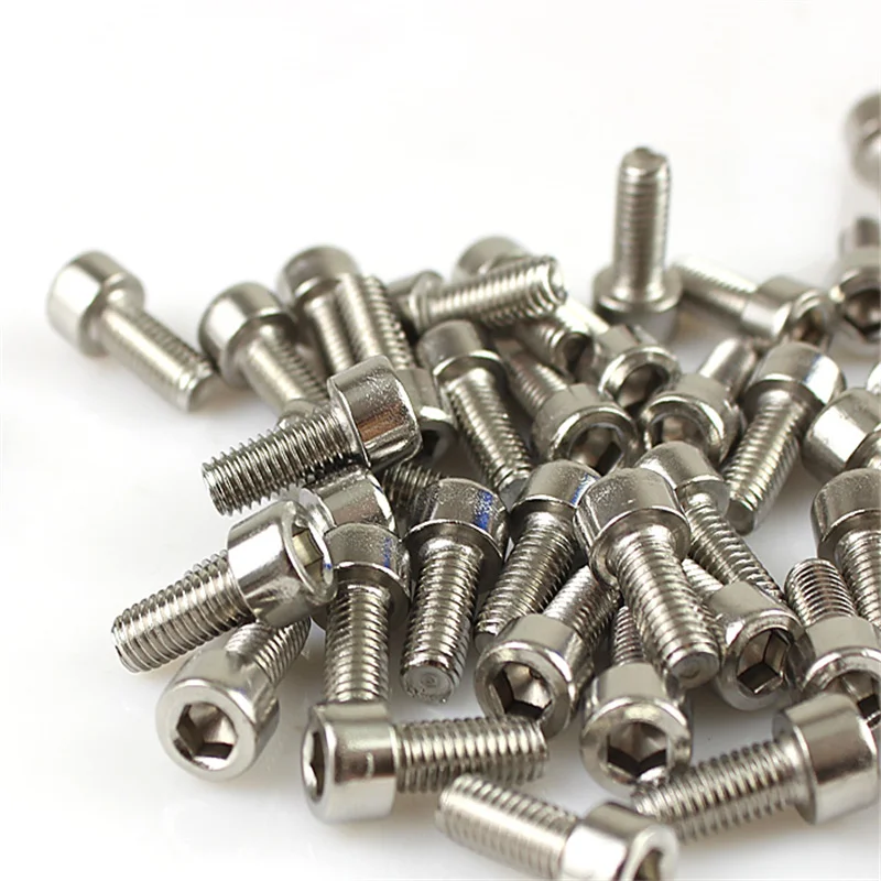 Silver Stainless Steel Bicycle Hexagon Screws Brake Rotor Bolts for Road Bike