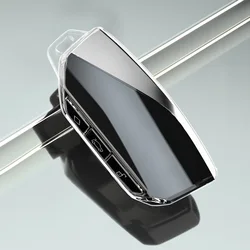Transparent Soft TPU Car Smart Key Cover Case - Premium Accessories (Transparent)