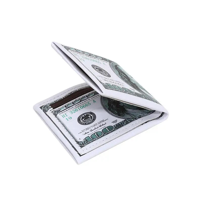 Vintage Wallet Men PU Leather Money Bag Novelty Gift Teens Students Purse Women Male Coin Pouch