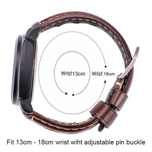 Cowhide Watch Strap Bracelet Vintage Genuine Leather 20mm 22mm 24mm Watchband Women Men Fashion Watch Band Belt With Pin Buckle - Image 6