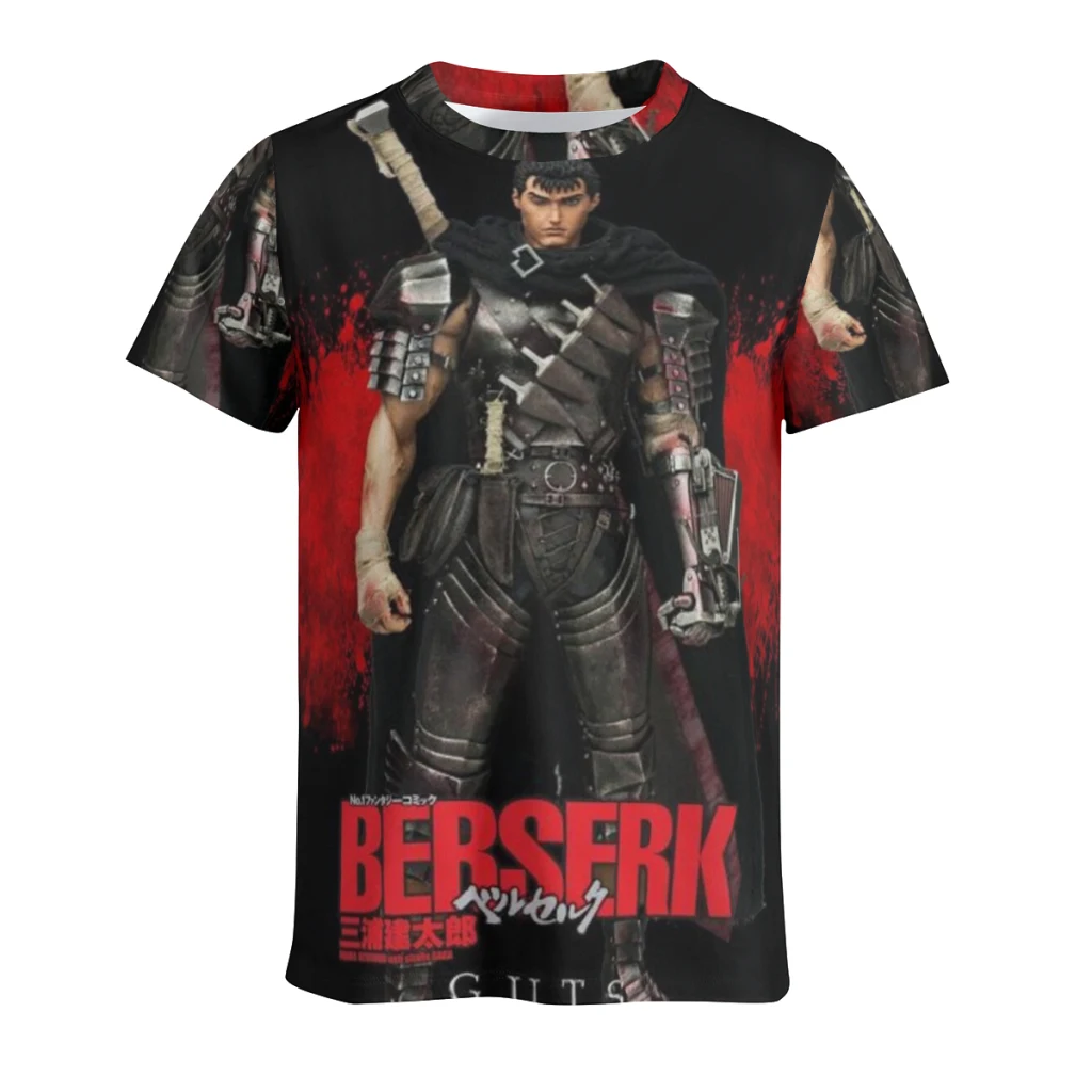 

Berserk New Summer Round Neck Short Sleeved T-shirt for Men's Short Sleeved Top