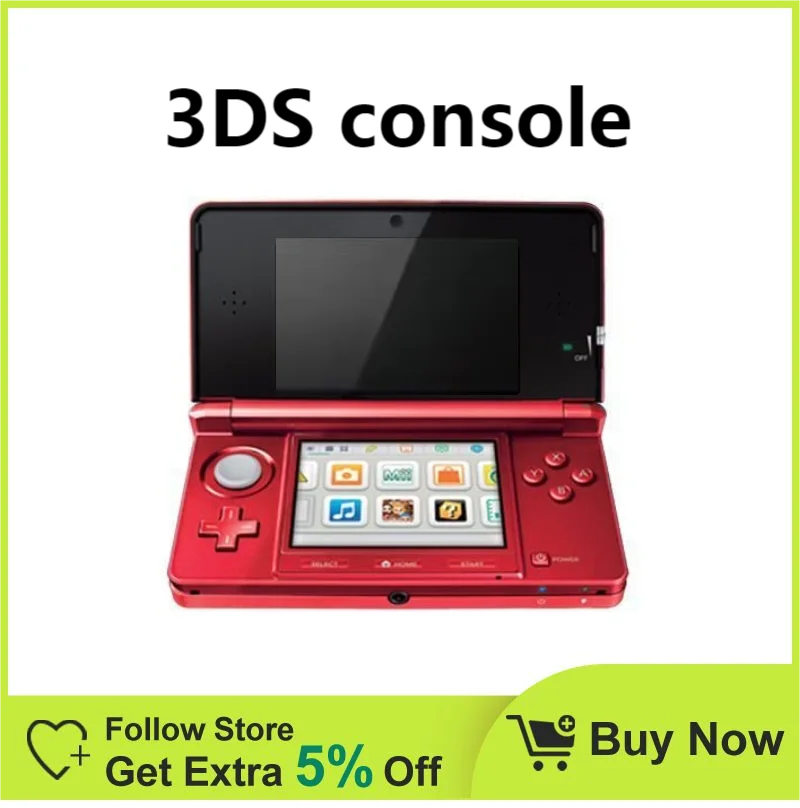 Nintendo console - Red 3.5-inch small / free games / original handheld game Carry 32/64 / 128GB game card
