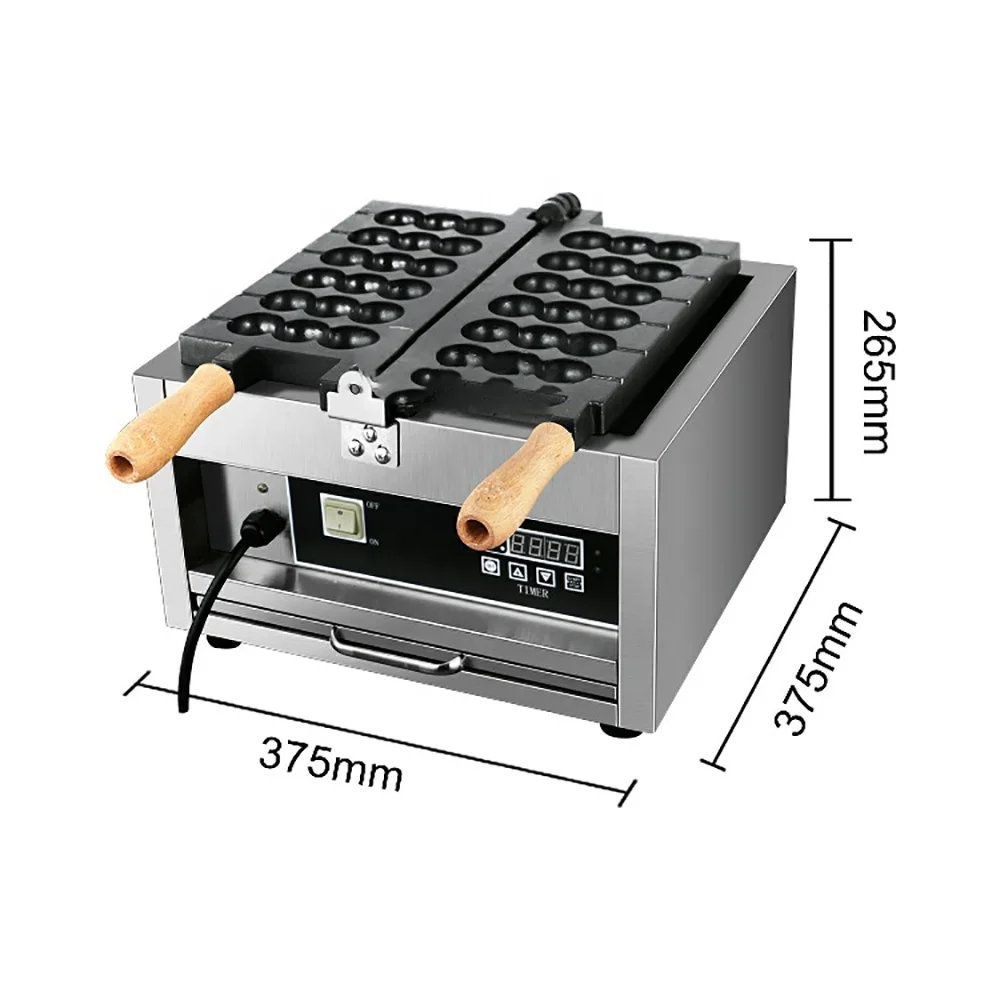 

220V110V Baking Equipment Lollipop Lolly Sticks Baker Maker Professional Electric Commercial Industrial Ball Waffle Machine