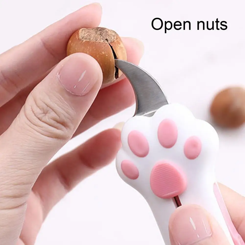 Box Cutter Cute Cat Paw Knife Cat Claw Design Retractable Scratching Cardboard Sealing Tape Cutter