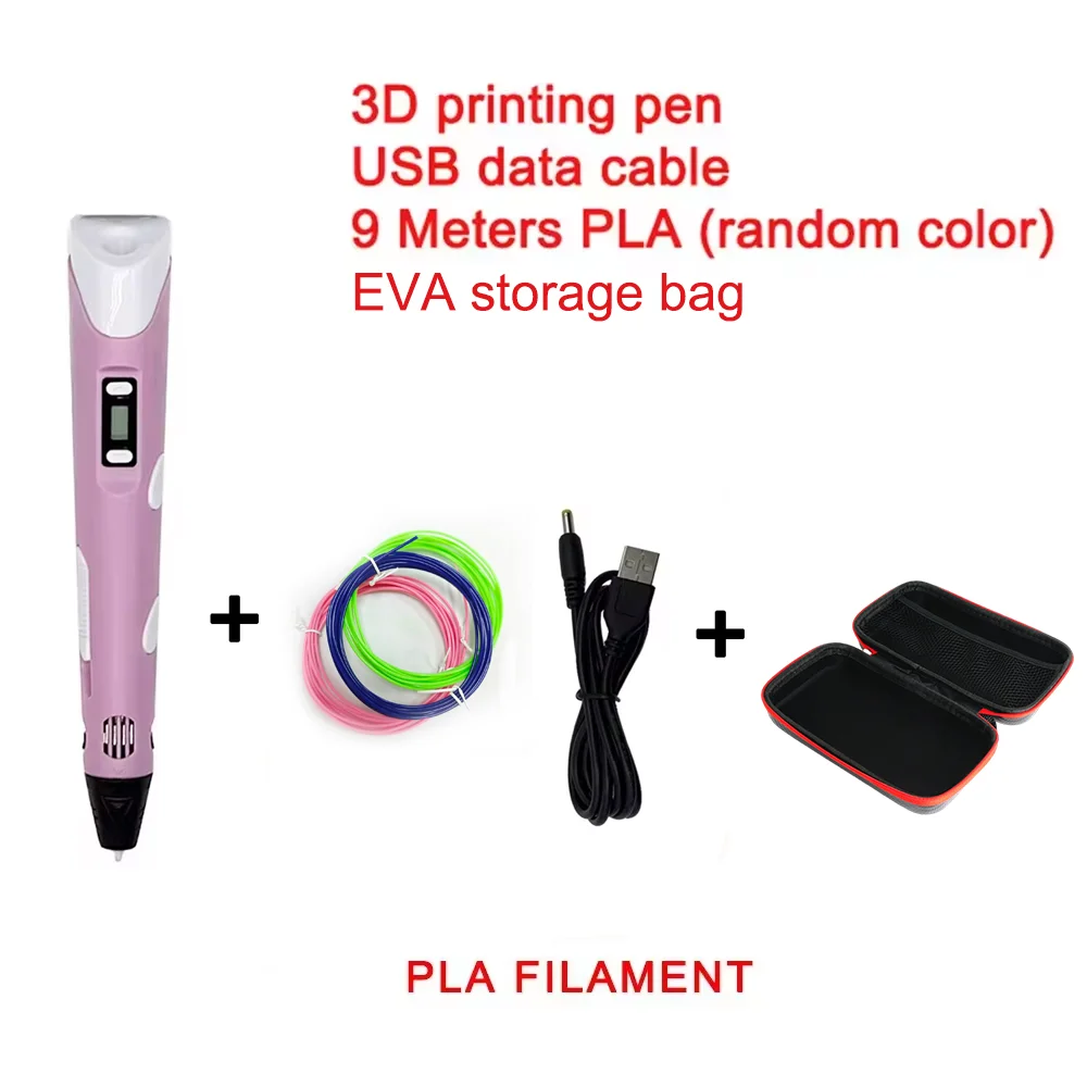 Creative LED Display 3D Printing Pen for Kids - Perfect Birthday Gift for Young Artists