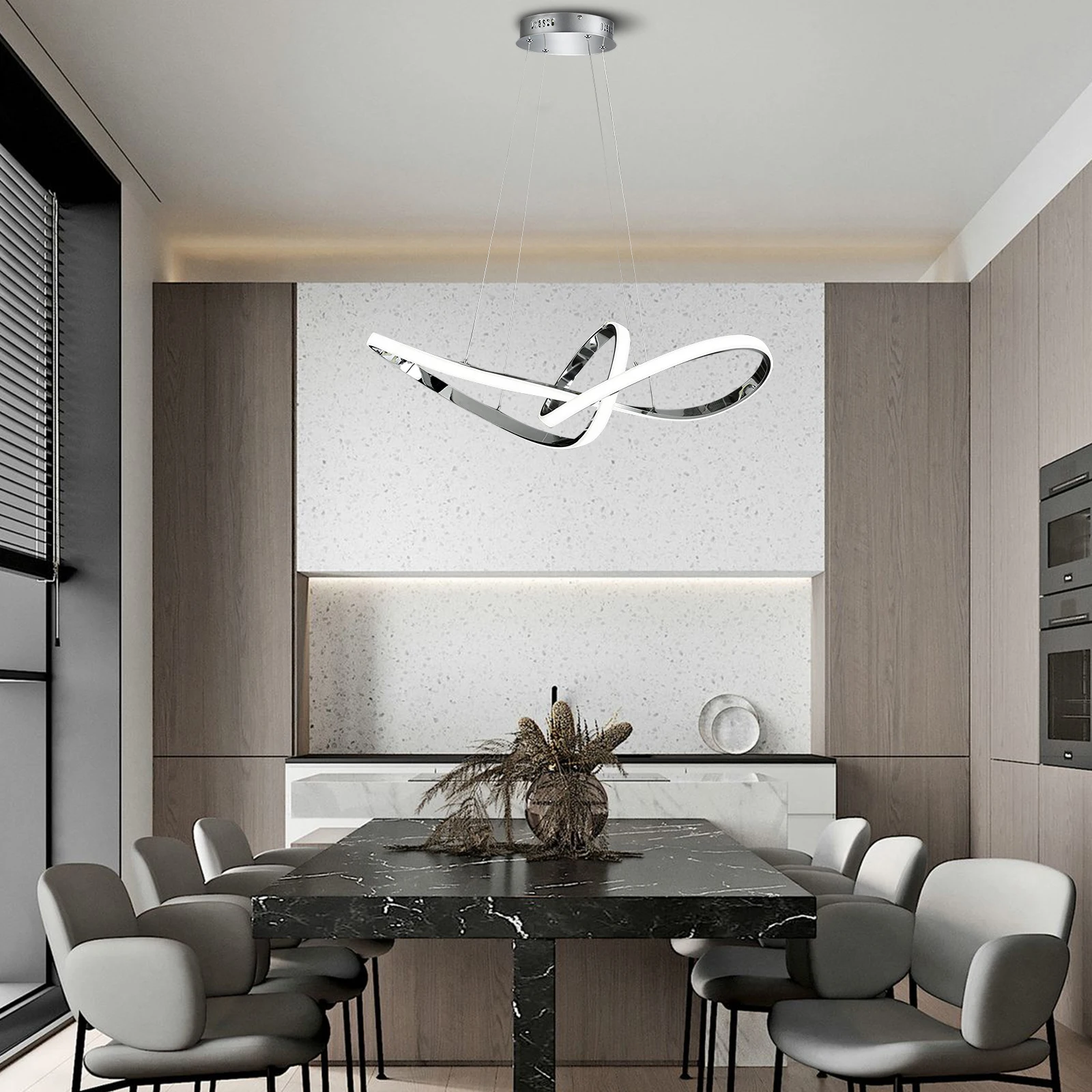 

Современная люстра с волнистыми элементами 36 Вт, потолочная лампа, Подвесная лампа для гостиной, столовой