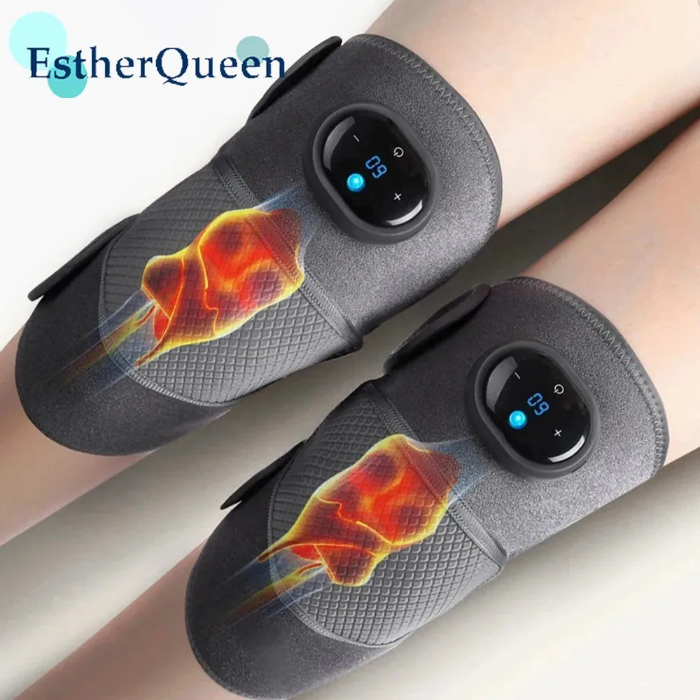 Electric Heating Treatment Knee Joint Massager, Warm Wrap Leg Physiotherapy Device, Relieve Arthritis Pain Massage Device