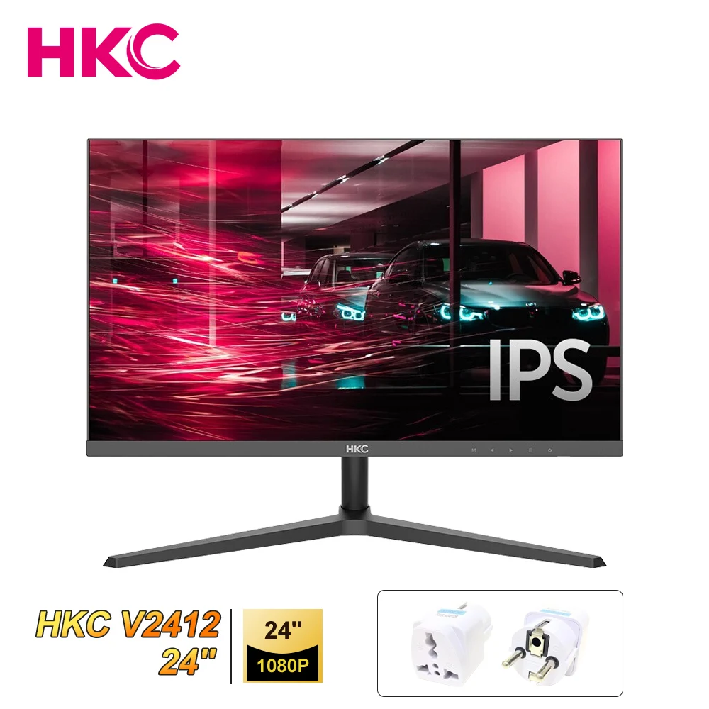 HKC 23.8 ġ  LED ÷, PC  ̸ ǻ ũ,  г VAG 1920*1080 ׼, V2410, V2411, V2412, 60Hz