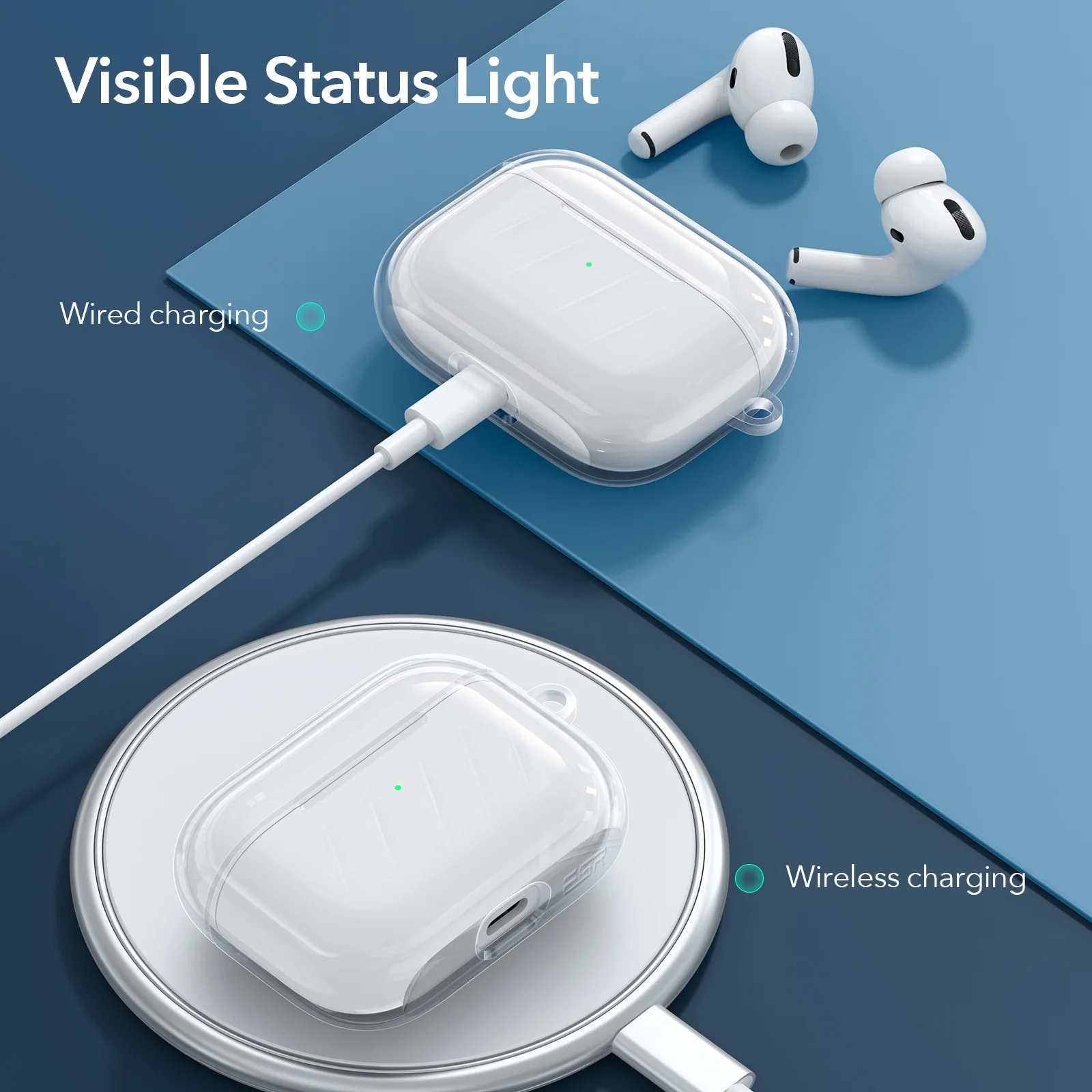 AirPods Pro 2 USB-C ESRクリアケース AirPods Pro 2 USB-C ESRクリアケース Esr airpodsのためのプロ2
