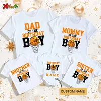 Papa Mama Family Matching Outfits Daddy Mom Kids Basketball T-shirt Baby Body Suit Family Look Father Shirt Basketball T Shirt 1