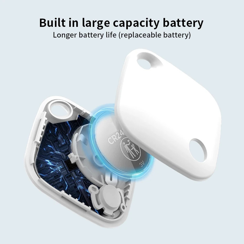 GPS Bluetooth Tracker Android Phones key Finder Pet Locator Item Anti-loss Smart Tag Work Google Find My Device App smart anti lost locator