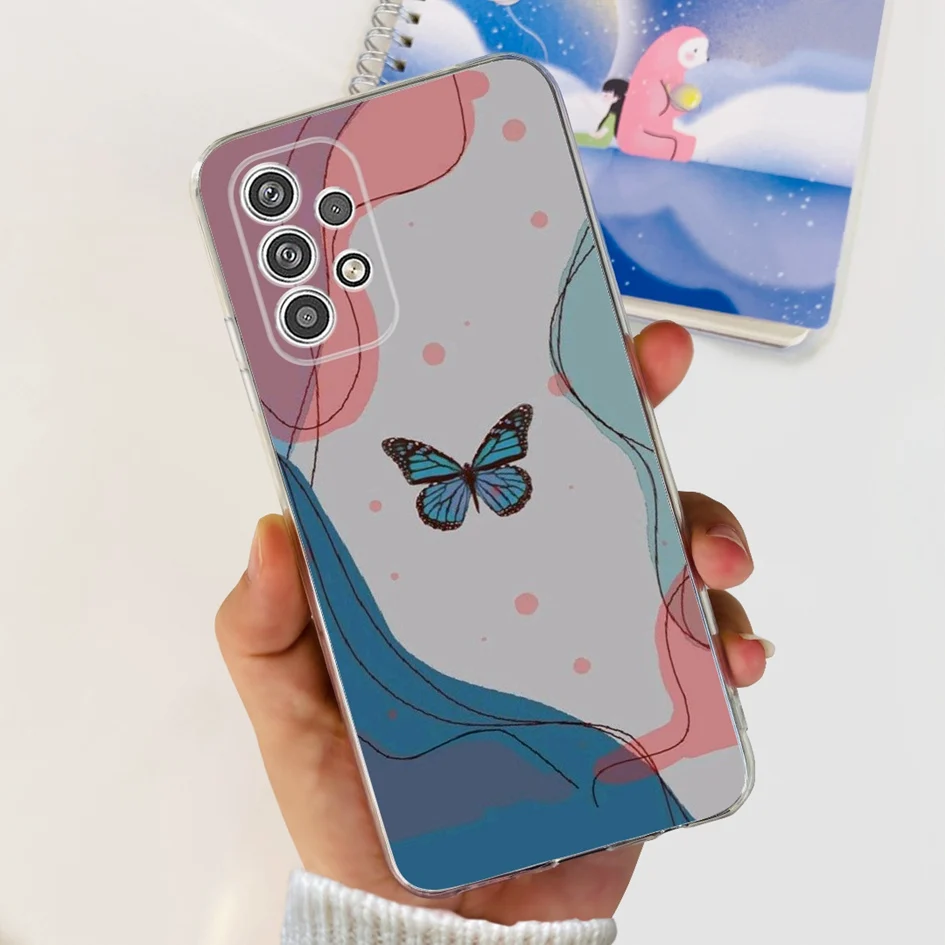 Cute Butterfly Cartoon Soft Silicone Clear Phone Case Cover