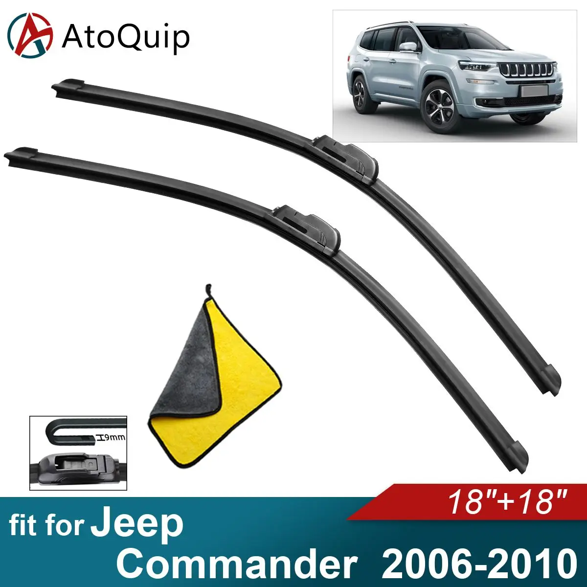 

Car Windshield Wiper Blades Fit For Jeep Commander Wiper Blades Soft Rubber Auto Front Windscreen 2006 2007 2008 2009 2010